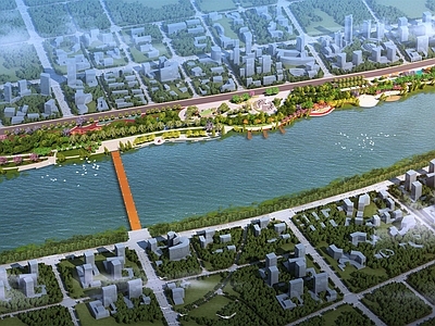 现代滨水景观 滨水公园 归读公园 文化公园 滨水景观