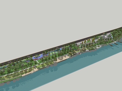 现代滨水景观 滨水景观 湿地景观 公园景观