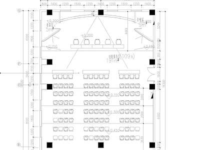 现代其他工装空间 多功能报告厅 施工图