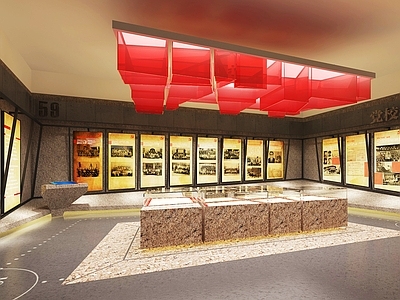 现代党建展厅 党建教育文化展厅