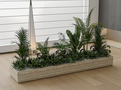 现代禅意其他景观小品 植物堆 盆景 盆栽 景观