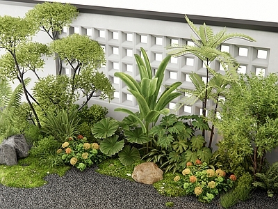 灌木 植物堆 花境 植物组合 花草 植物造景
