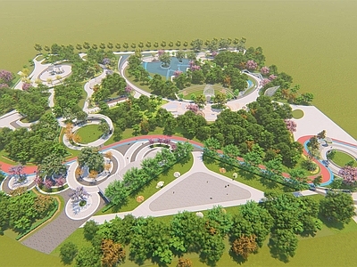 现代景观公园 公园景观 科技公园