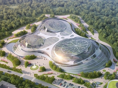 现代大棚 科技大棚 大型公建 温室 异形建筑 大型场馆