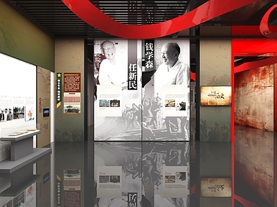 现代党建展厅 军史文化党建展厅