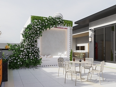 现代屋顶花园 现代庭院屋顶花园