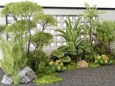 植物堆 灌木 植物组团 花草 花境 植物造景