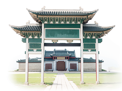 中式古建筑 牌坊