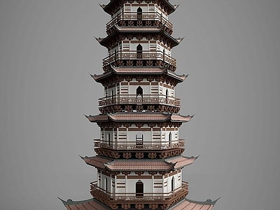现代中国古建筑古建塔楼