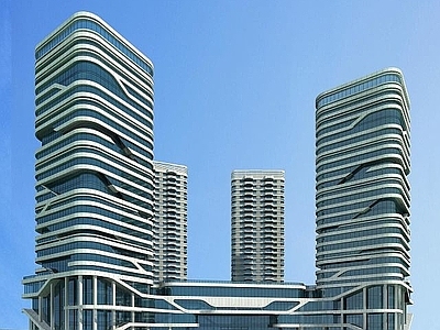 现代高层大楼