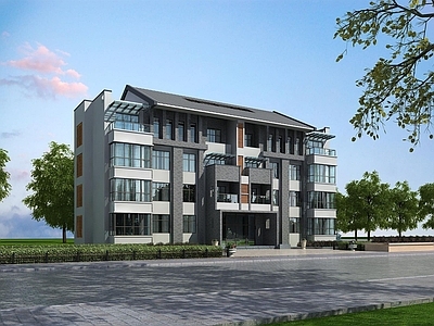 中式建筑养老院养老公寓