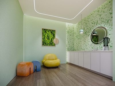 现代新中式母婴店 母婴室 商场母婴