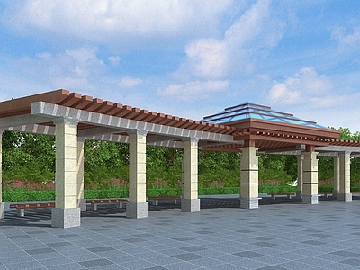 法式欧式廊架 弧形廊架 廊架凉亭 景观廊架