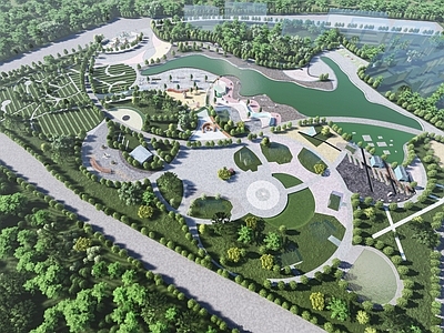 现代景观公园 现代公园景观