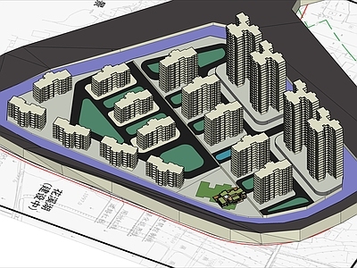 现代高层住宅 住宅小区规划