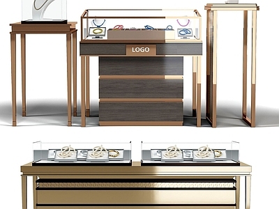 现代珠宝展示柜