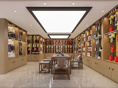 现代原木烟酒店 现代原木风烟酒店