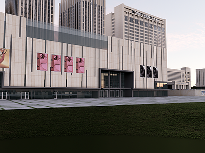欧式轻奢商场建筑 欧式商业 新古典商业 商业综合体 商业多层