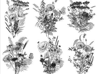 现代综合植物图库 植物 施工图