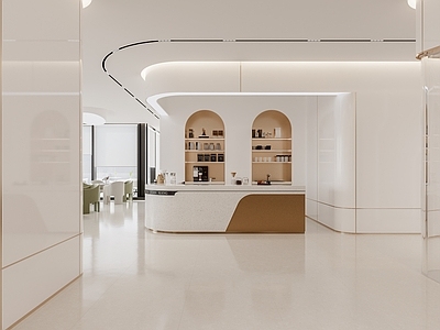 现代其他办公空间 现代水吧区 水吧前台 茶水区 咖啡机杯子