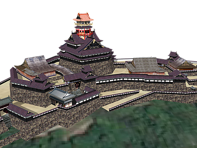 日式古建筑 近江国 安土城