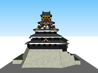 日式古建筑 近江国 安土城