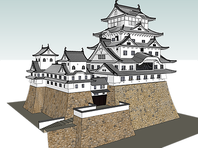 日式古建筑 姬路城