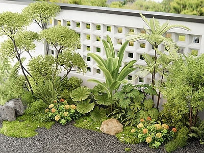 花草组合 花境 植物堆 植物造景 灌木 植物组合