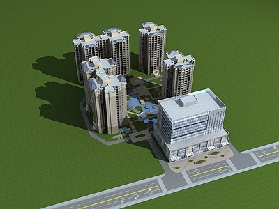 现代高层住宅小区