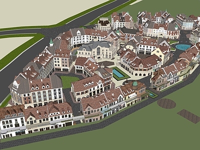 意式风格建筑 意式风情小镇