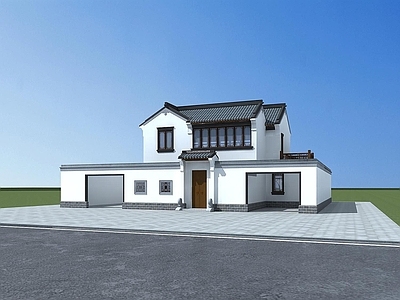 现代古建四合院
