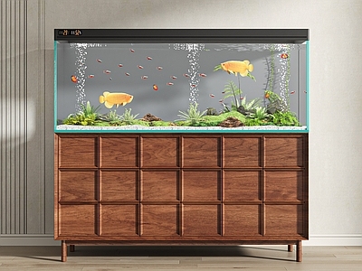 侘寂中古鱼缸 鱼缸水族