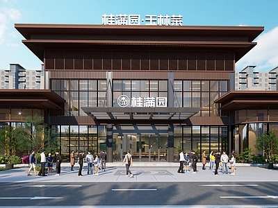 现代轻奢其他建筑外观 格栅 室外 外立面