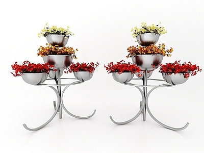 现代佛龛 植物盆栽