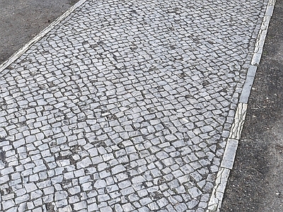 现代其他景观小品 现代石头路砖块路土路道路