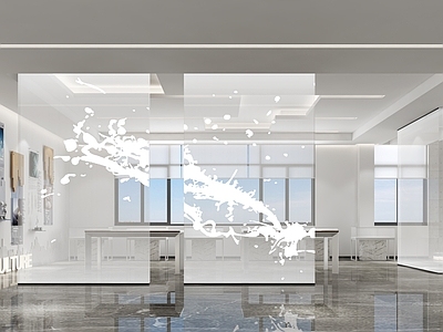 现代其他办公空间 文化展示区