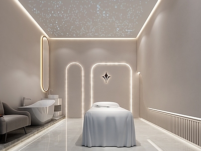 现代美容院 美容院包间 SPA