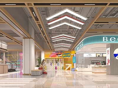 现代简约其他商业空间 美陈 店铺 摆台