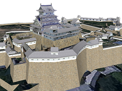 日式古建筑 姬路城