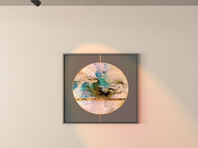 现代筒灯射灯 现代极简射灯 挂画
