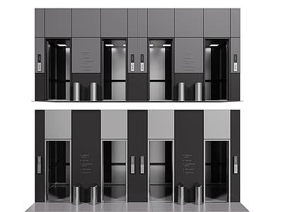 现代极简电梯 室内电梯 观光电梯 现代电梯