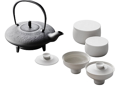 茶具 茶壶 茶杯 茶桌餐具摆件