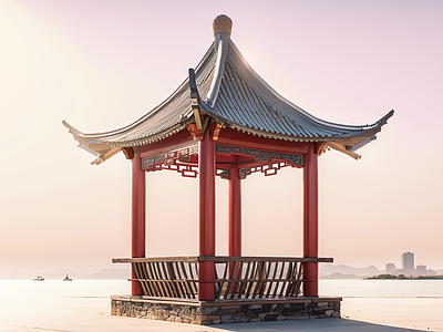 中式古建筑 凉亭