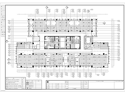 现代整体办公空间 办公室 整体空间 平面布置 施工图