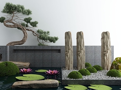 其他景观小品 新中式庭院景观小品