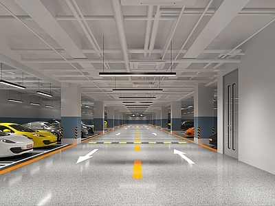 现代车站 现代地下车库