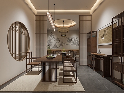 新中式中餐厅 新中式餐厅包间