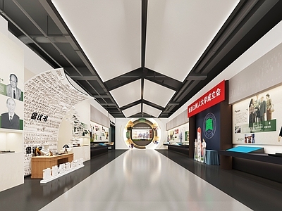 现代新中式其他展厅 现代文化校史馆