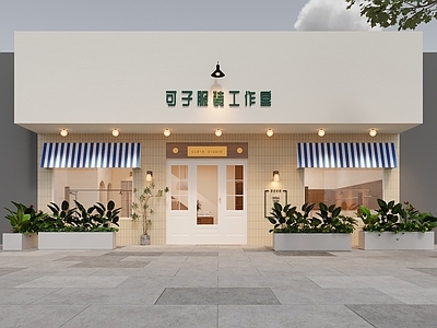 意式奶油服装店 服装店门头 意式 门头