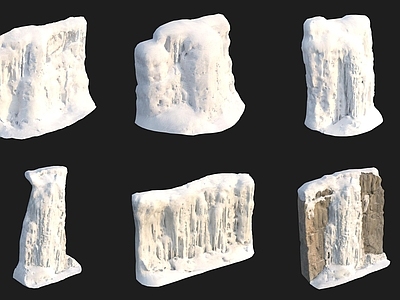 现代其他景观小品 雪堆积雪冰雪